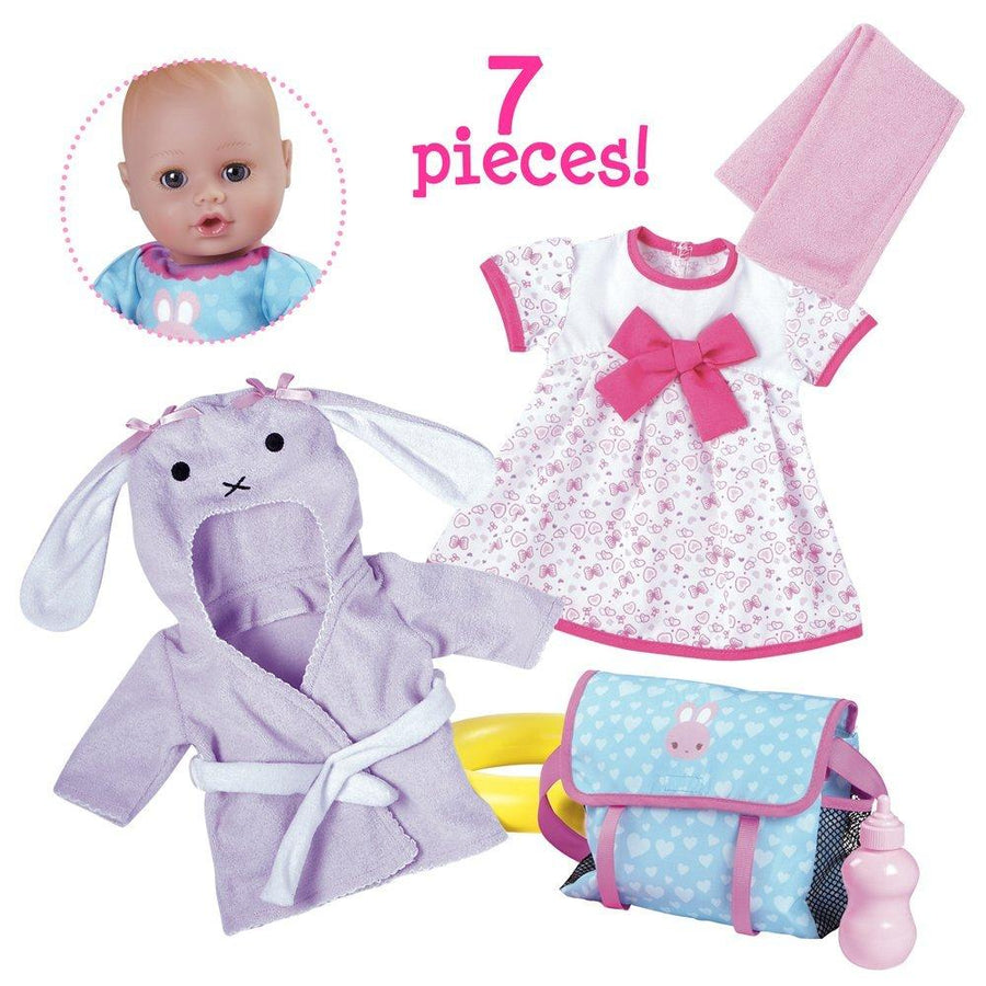 Adora Bathtime Baby Doll Gift Set, 13" Washable Toys Baby Doll for Ages 1+