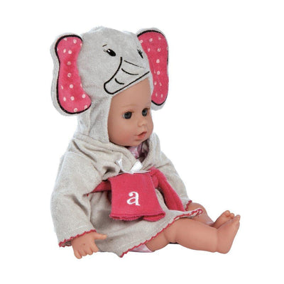 Adora Bathtime Baby Doll Boy, 13" Baby Elephant, Washable Toys for Ages 1+