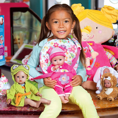 Adora Bathtime Baby Doll Boy, 13" Baby Frog, Washable Toys for Ages 1+