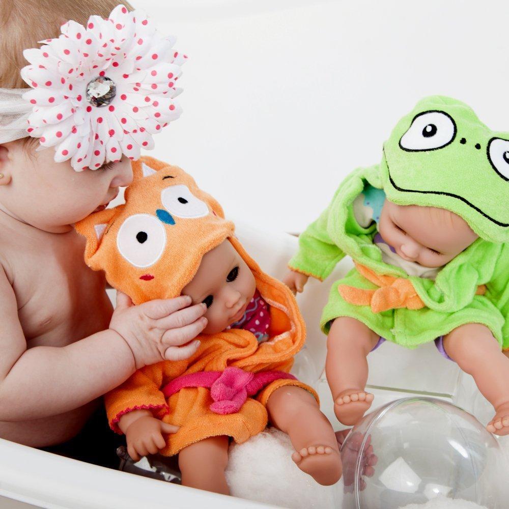 Adora Bathtime Baby Doll Boy, 13" Baby Frog, Washable Toys for Ages 1+