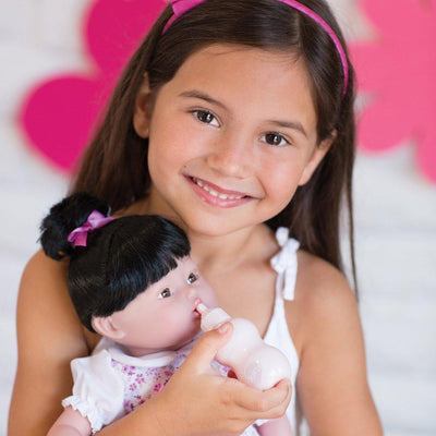 Adora Playtime Baby Doll, 13" Asian Vinyl Baby Doll Floral Romper, Ages 1+