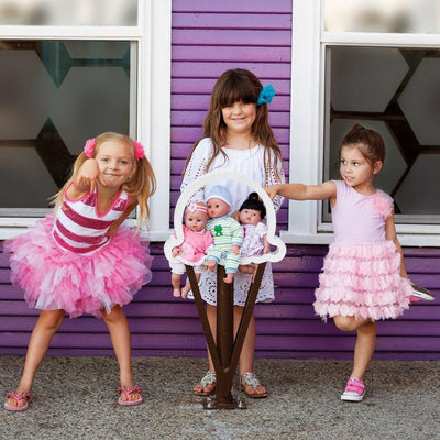 Adora Playtime Baby Doll, 13" Asian Vinyl Baby Doll Floral Romper, Ages 1+