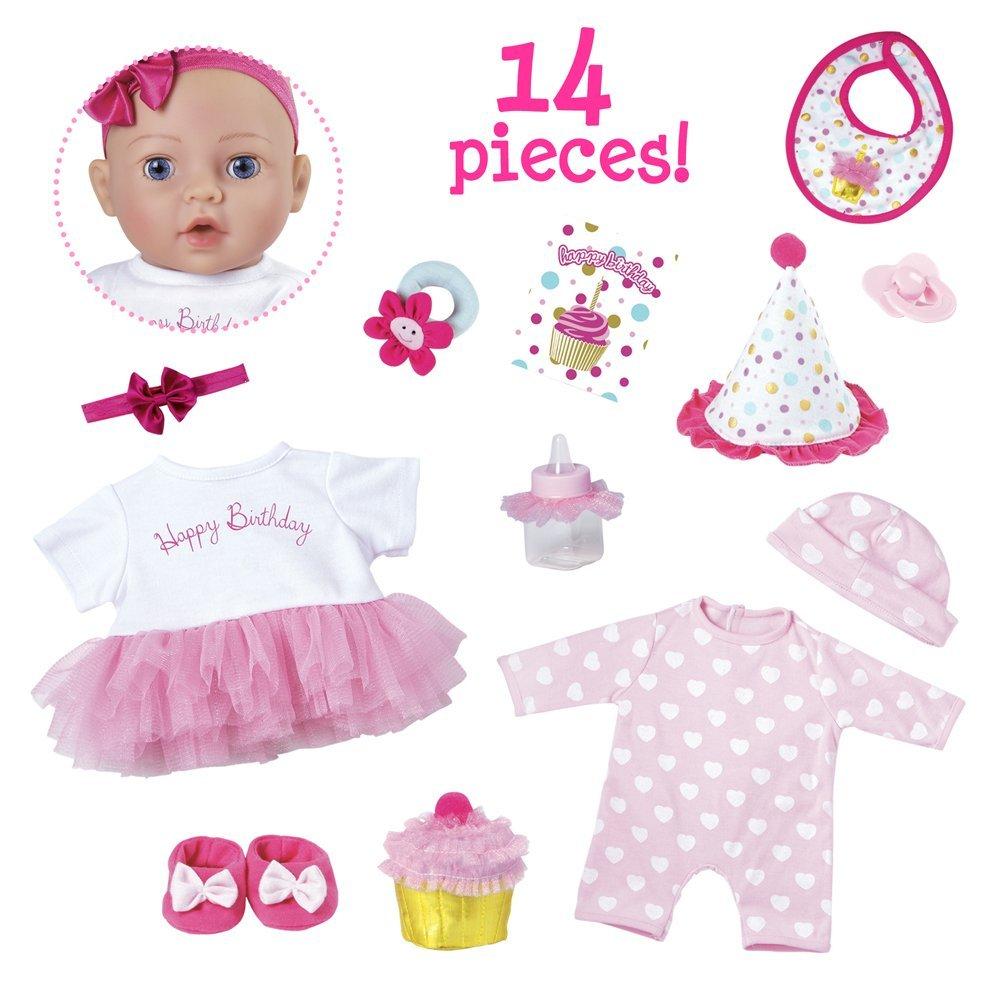 Adora 16" Vinyl Girl Baby Doll - Birthday Baby Gift Set, Adorable Play Set for Ages 3+