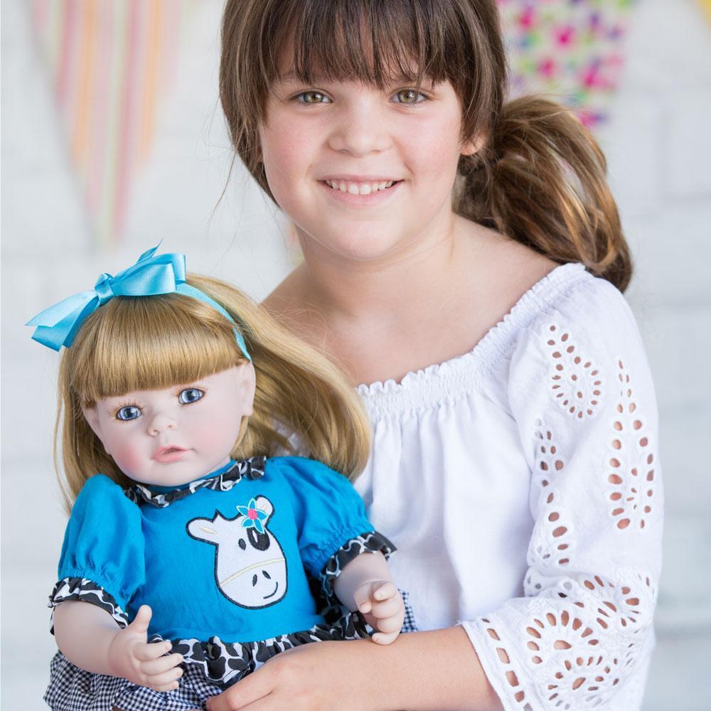 Adora Realistic Toddler Baby Dolls for Kids, 20 inch E.I.E.I.O