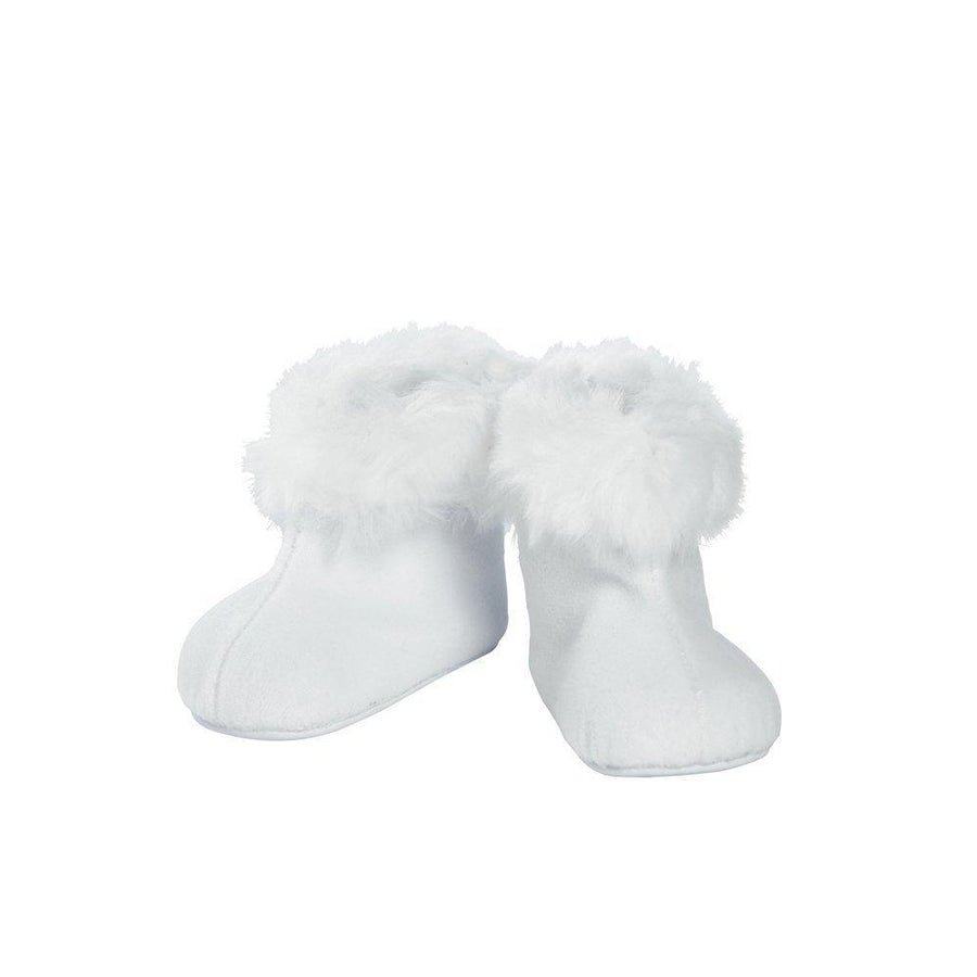 Adora Baby Doll Shoes - White Fur Trim Boot