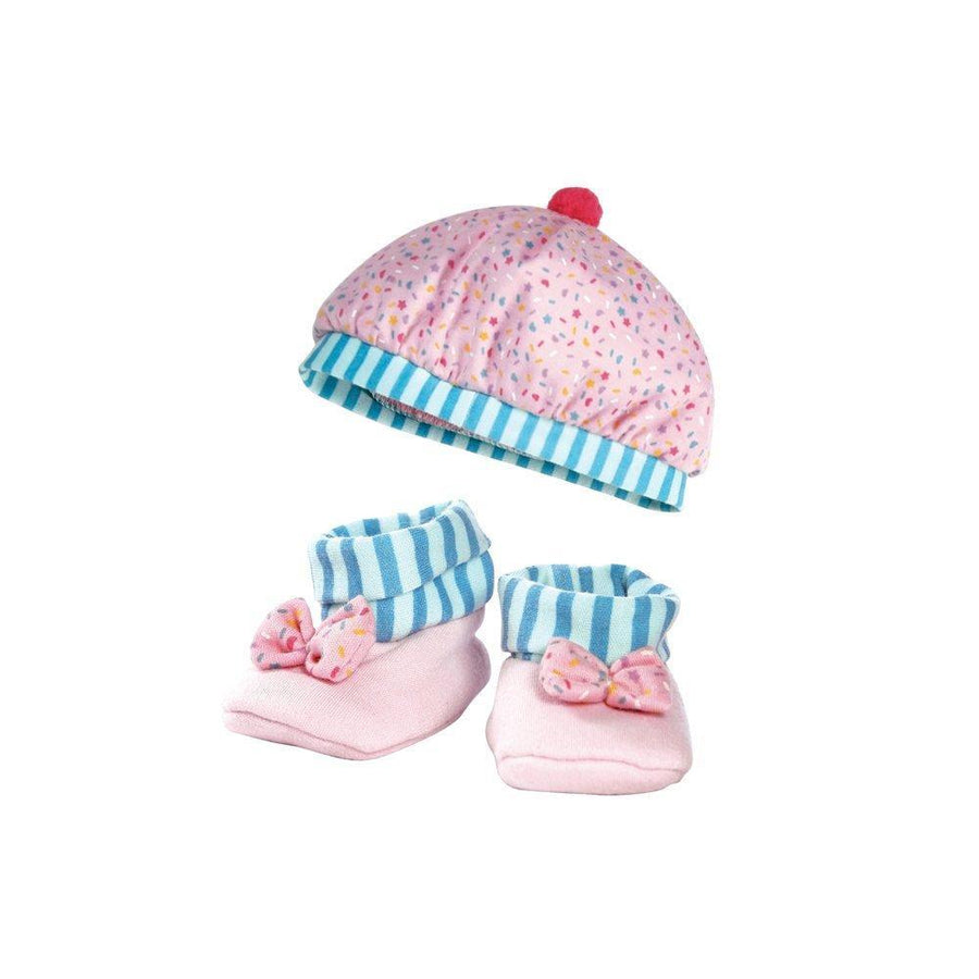 Adora Baby Doll Clothes for 16" Baby Dolls - Multi Color Hat & Bootie Combo