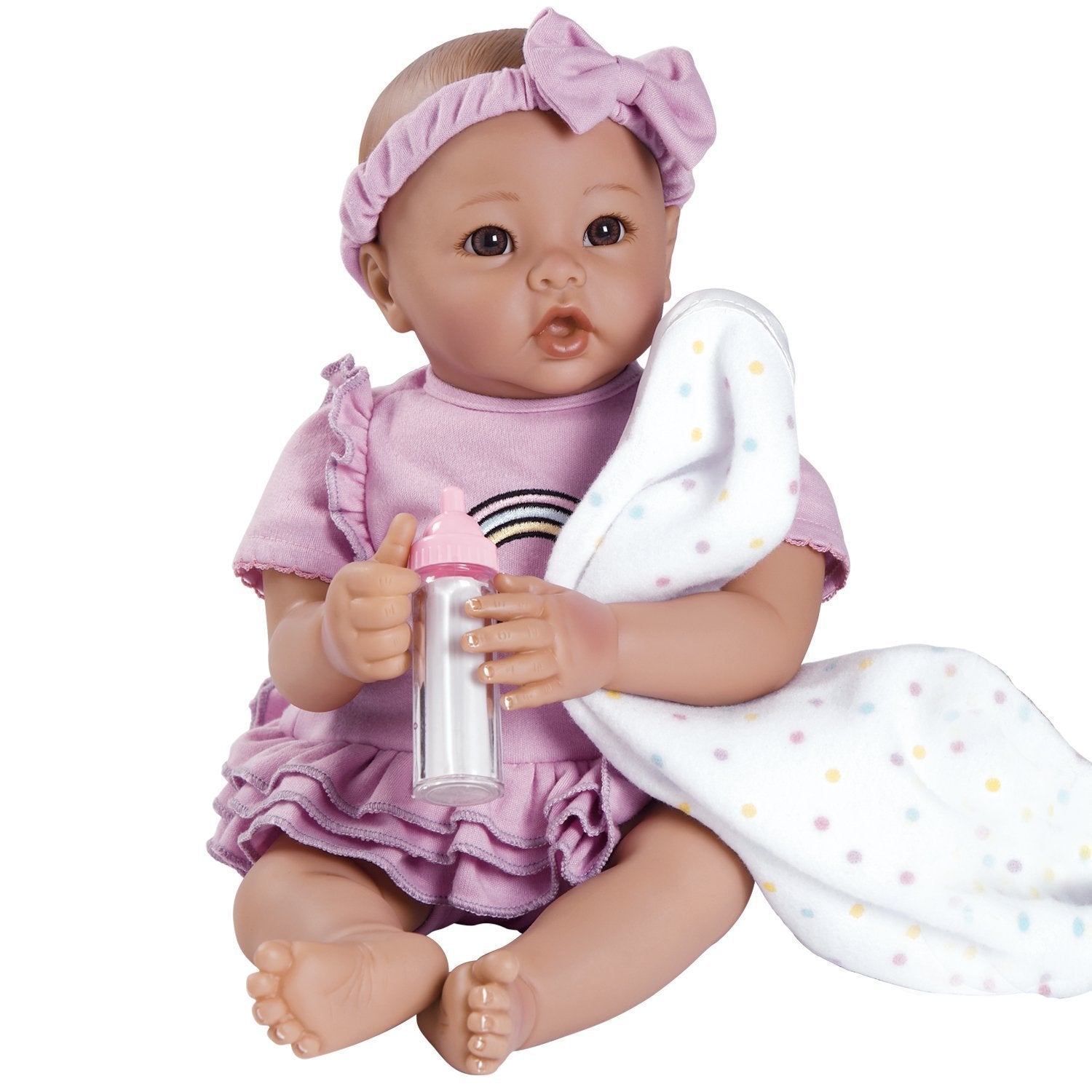 Adora BabyTime Doll, Realistic & Lifelike 16" Baby Doll Lavender