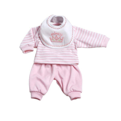 ADORAble Baby Doll Clothes & Outfits - 3 Pc. Layette Set Pink