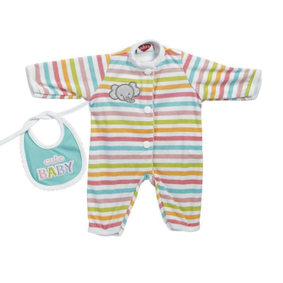 Adora Baby Doll Dresses & Clothes - GiggleTime - Stripe Elephant