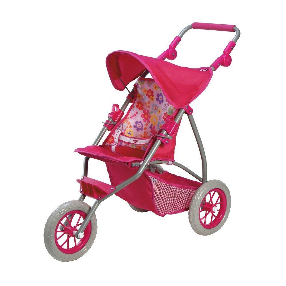 Adora Baby Doll Stroller 3-Wheel Shade Jogger, Fits 15-20" Baby Dolls