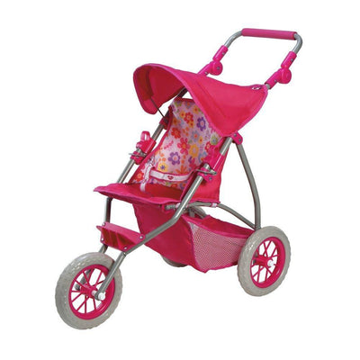 Adora Baby Doll Stroller 3-Wheel Shade Jogger, Fits 15-20" Baby Dolls