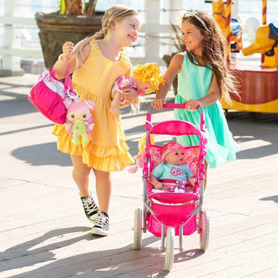 Adora Baby Doll Stroller 3-Wheel Shade Jogger, Fits 15-20" Baby Dolls