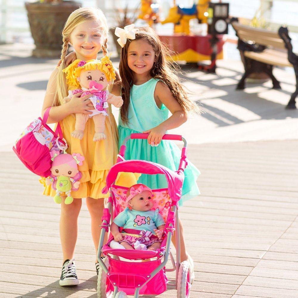 Adora Baby Doll Stroller 3-Wheel Shade Jogger, Fits 15-20" Baby Dolls