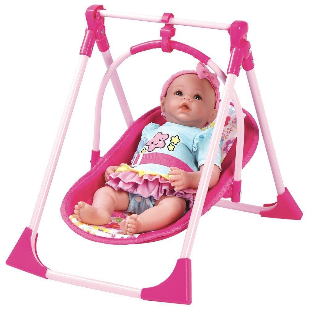 Adora Baby Doll High Chair, Swing, Carrier & Seat, 4 in 1 Play Set