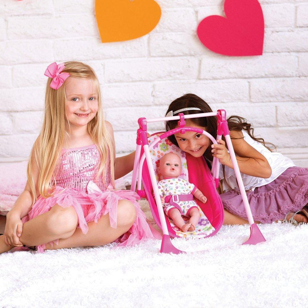 Adora Baby Doll High Chair, Swing, Carrier & Seat, 4 in 1 Play Set