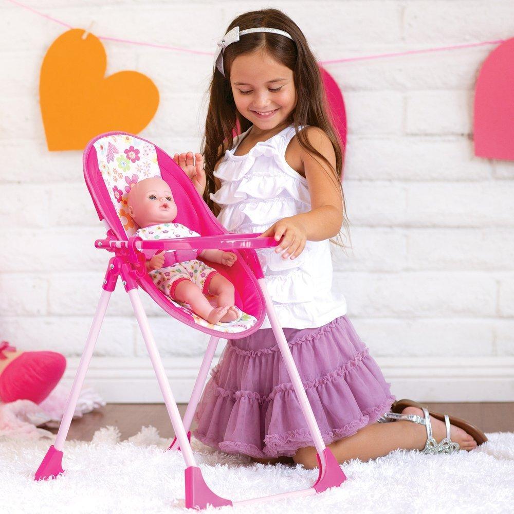 Adora Baby Doll High Chair, Swing, Carrier & Seat, 4 in 1 Play Set