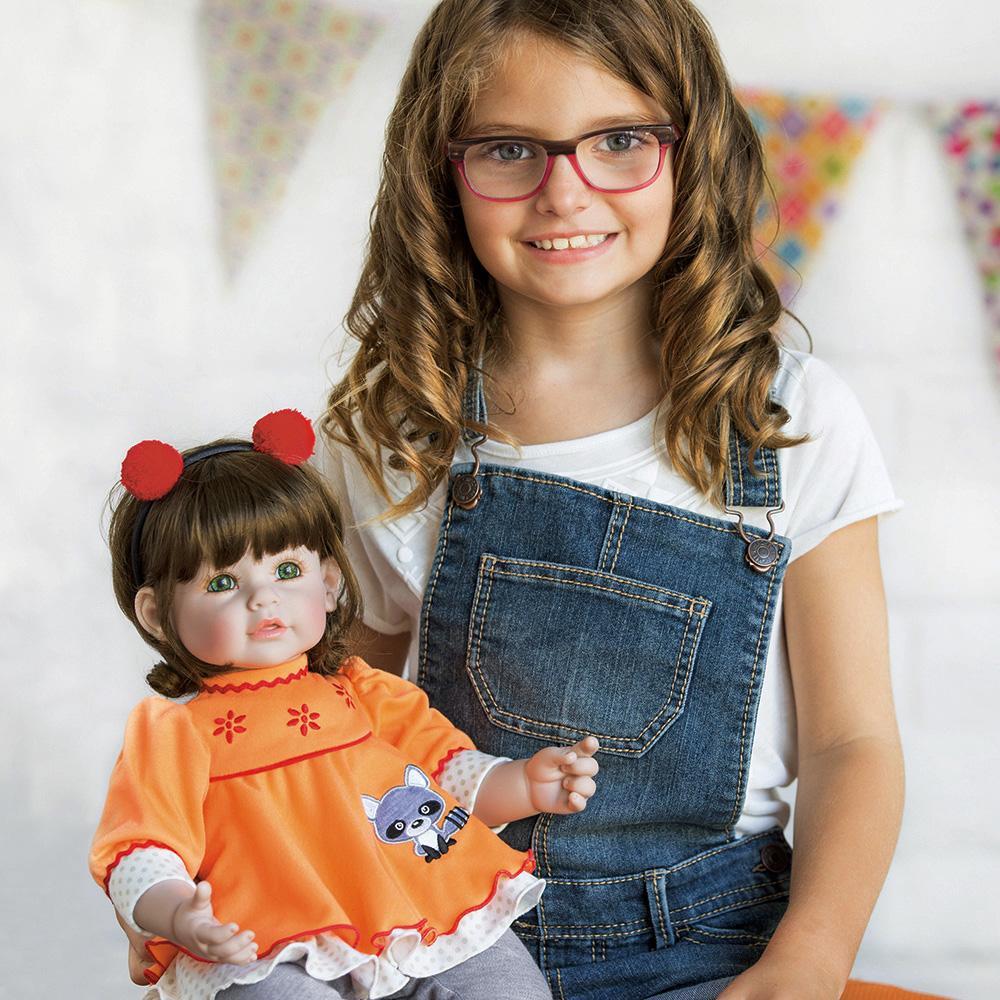 Adora Realistic Toddler Baby Dolls for Kids, 20 inch Macaraccoon
