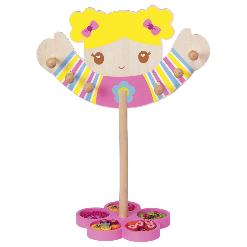 Crafty Girl Wooden Jewelry Kit with Stand