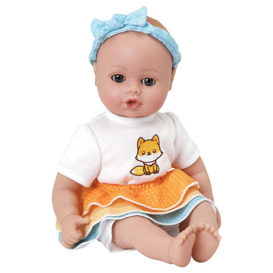 Adora 13" Washable Soft Baby Doll for Toddlers - Playtime Baby Frilly Fox, Ages 1+
