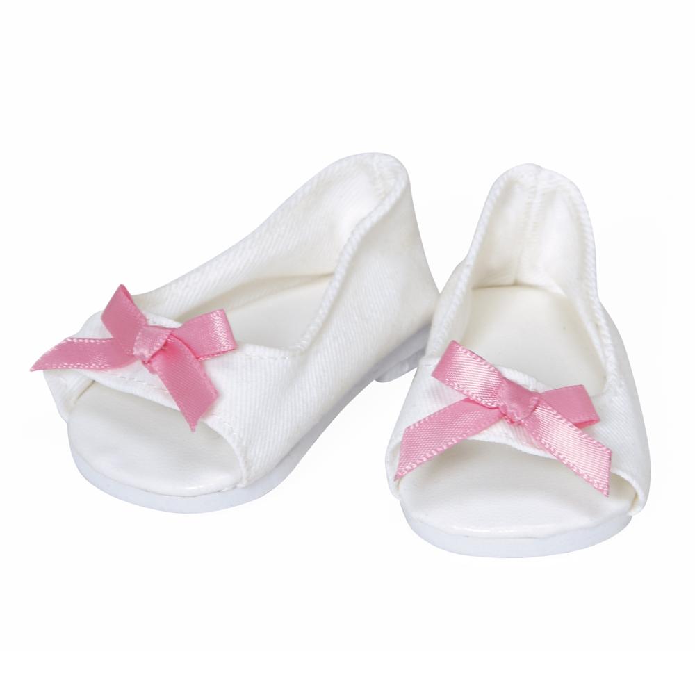 Adora ToddlerTime Baby Doll Shoes - White Summer Sandals