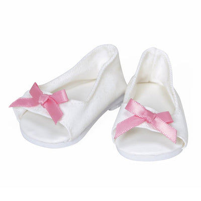 Adora ToddlerTime Baby Doll Shoes - White Summer Sandals