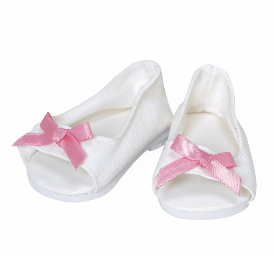Adora ToddlerTime Baby Doll Shoes - White Summer Sandals