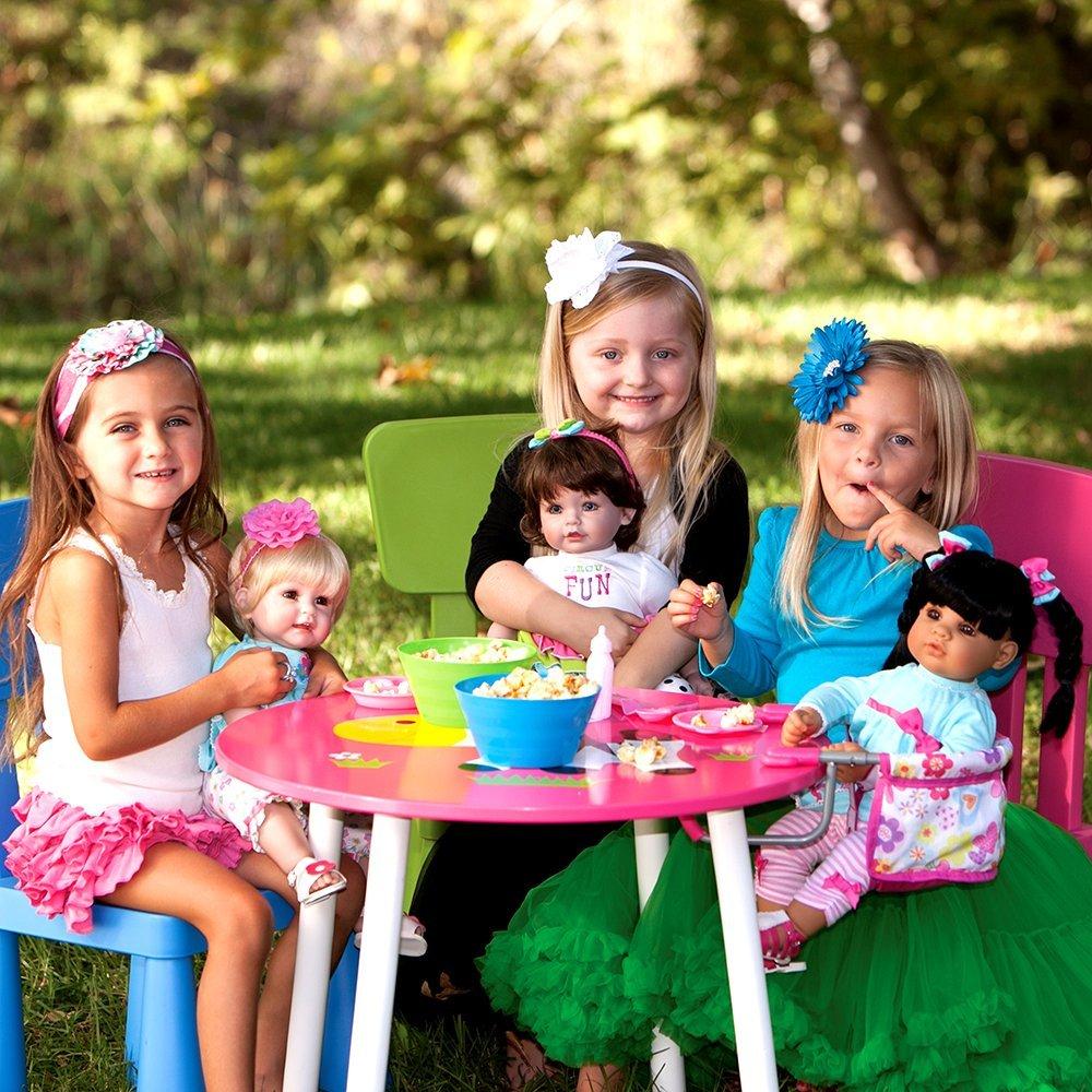 Adora Baby Doll Accessories Portable Table Feeding Seat, fits 15-16" dolls