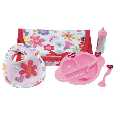 Adora Baby Doll Accessories 6-Piece Feeding Set with Bib & Bottle