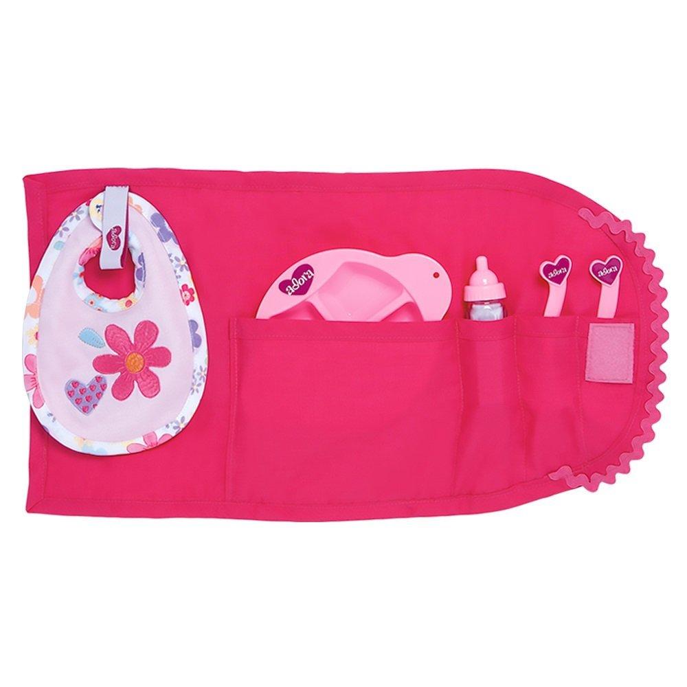 Adora Baby Doll Accessories 6-Piece Feeding Set with Bib & Bottle