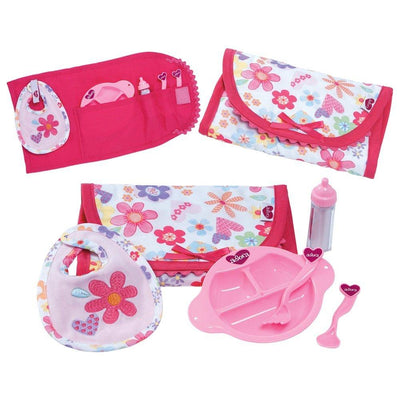 Adora Baby Doll Accessories 6-Piece Feeding Set with Bib & Bottle