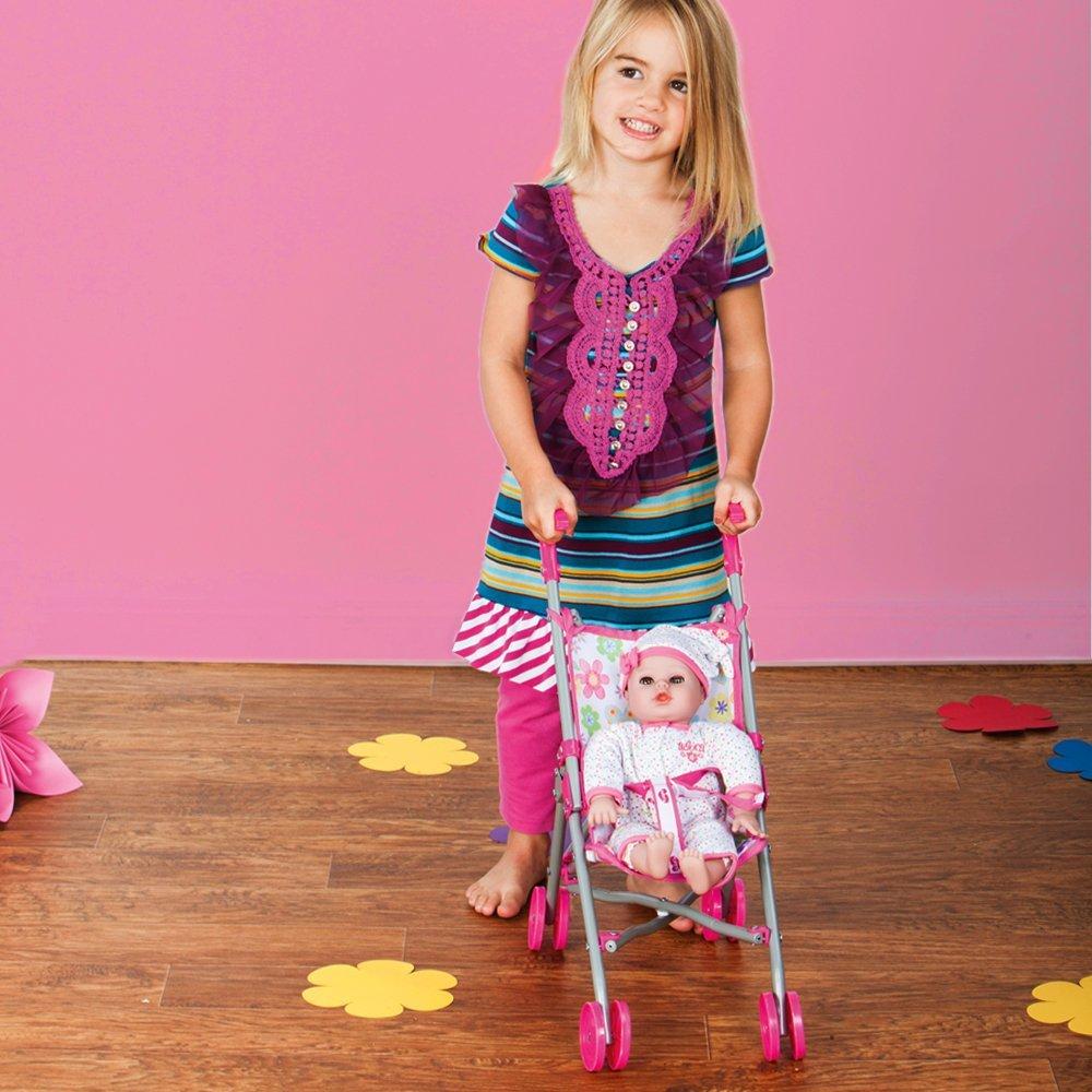 Adora Baby Doll Stroller Small Umbrella, Fits 13 inch Baby Dolls