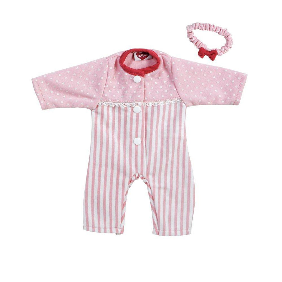 Adora Baby Doll Clothes, Baby Doll Dresses - Pink Stripe Sleeper
