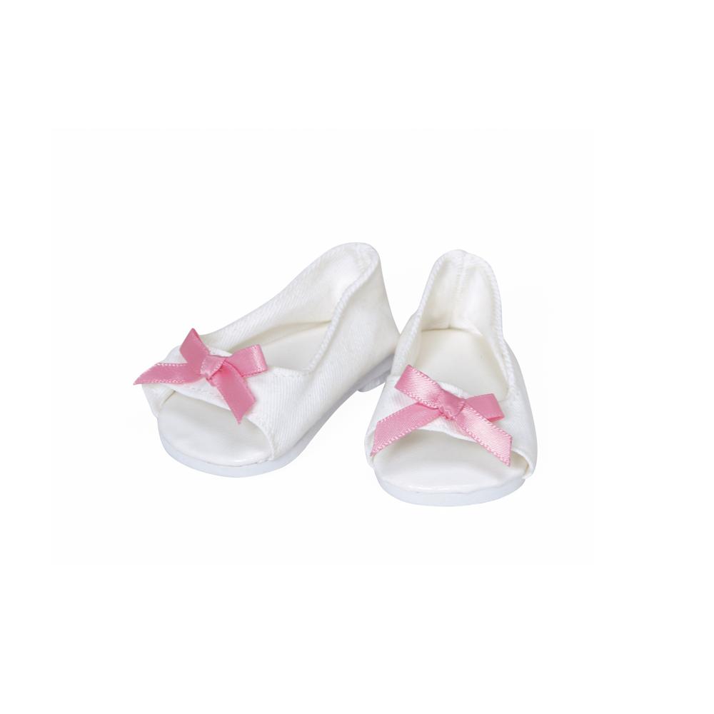 Adora ToddlerTime Baby Doll Shoes - White Summer Sandals